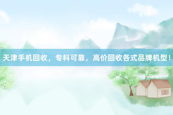 天津手机回收，专科可靠，高价回收各式品牌机型！